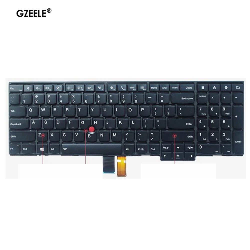 Klawiatura US/RU/GR/LA do Lenovo IBM thinkpad T560 T550 L560 P50S E540P W550S E531 L540 W540 T540 T540P E540 W550 W541 P50S L570
