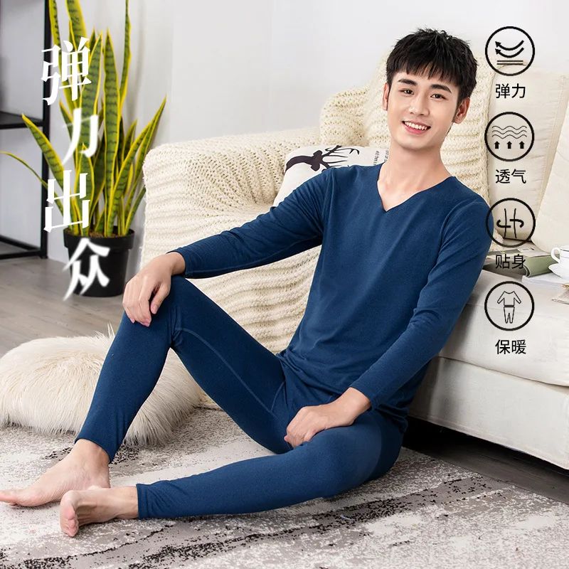 Men Thermal Underwear Autumn Pijama mujer Indoor Winter Pyjamas Sweat Quick Drying Thermo Men Clothing Sets 2022