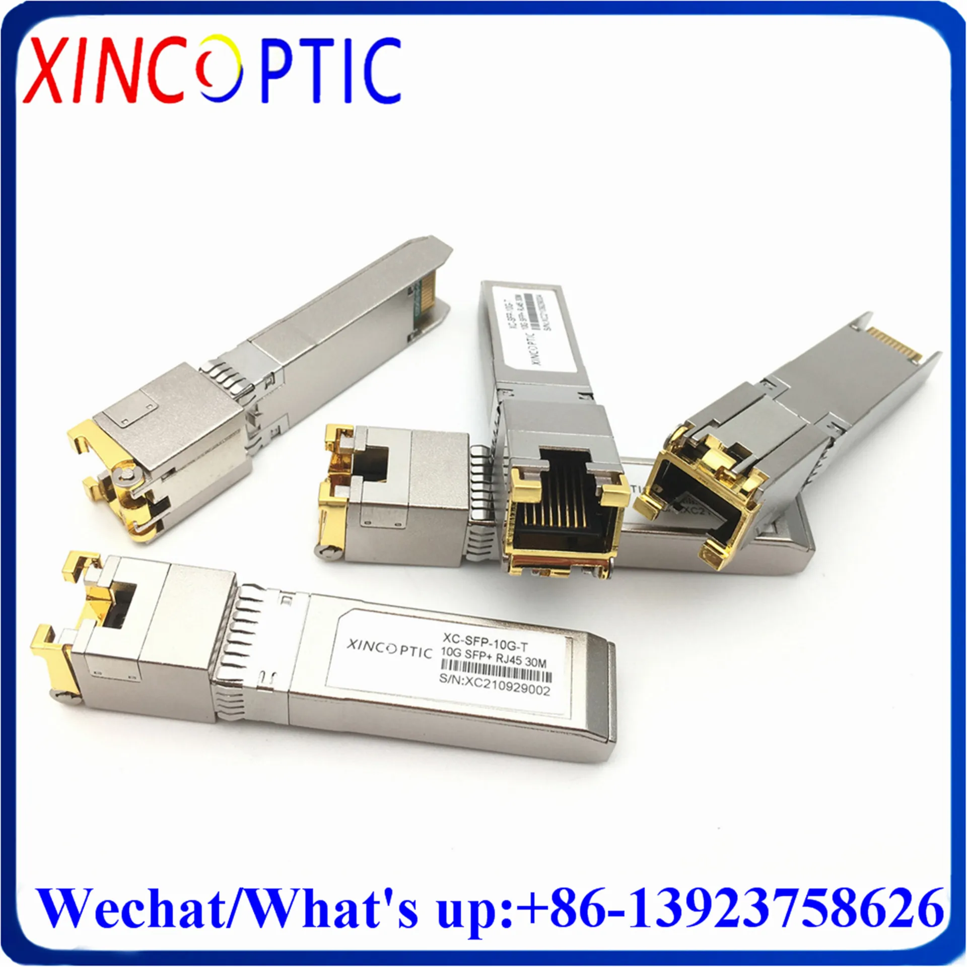 

5Pcs Intel E10GSFPT Compatible 10GBASE-T SFP+ Copper RJ-45 30m Transceiver Module SFP-10G-T