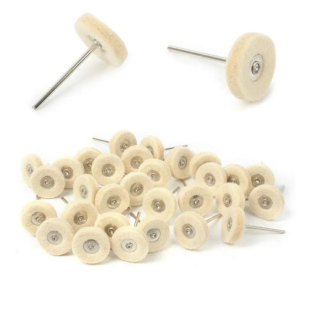 

Dental Lab Wool Felt Polishing Buffing Wheels Brushes Burs For Rotary Tools Dentist tool