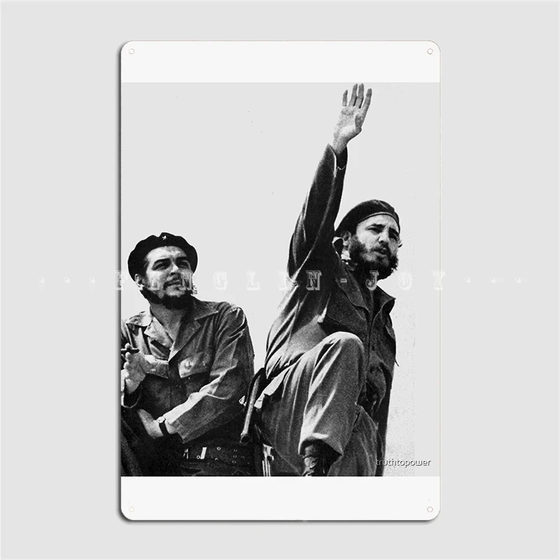 Libertad Cuba-Che Guevara Fidel Castro Poster Metal Plaque Club Club Bar Printing Plates Tin Sign Poster