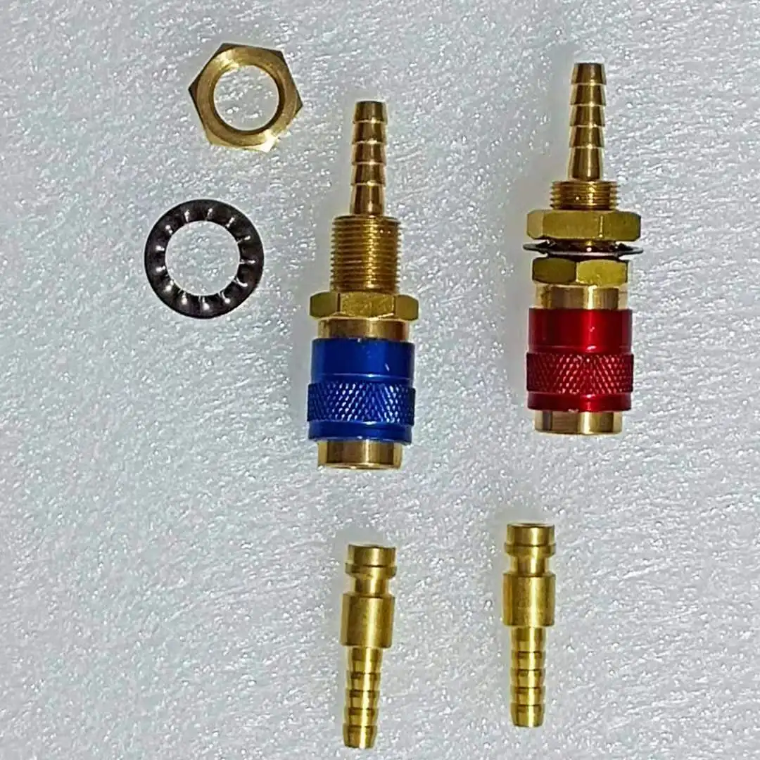 1Set Welding Connector  Quick Adapter Male Female For Welding Machine Gun Gas Hose And Water Hose