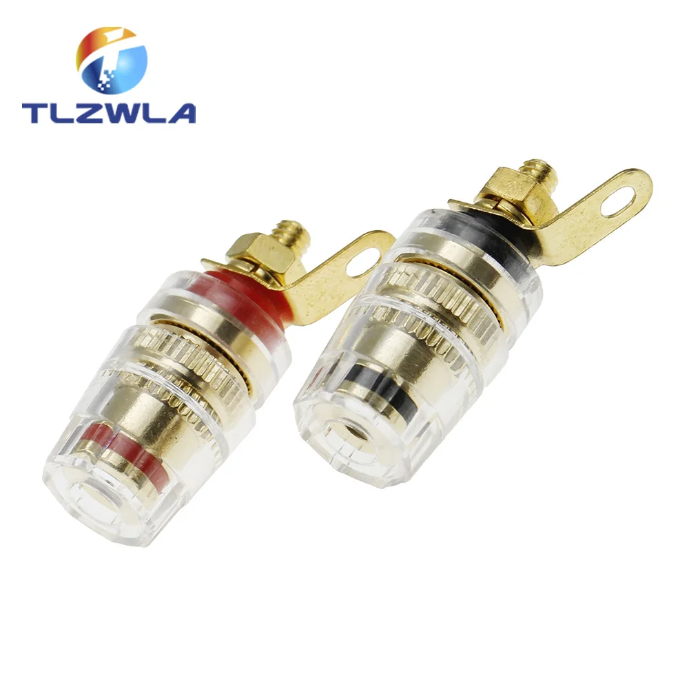 2PCS Banana Connector 4MM Amplifier The Speaker Terminal Banana Plug Socket Connector