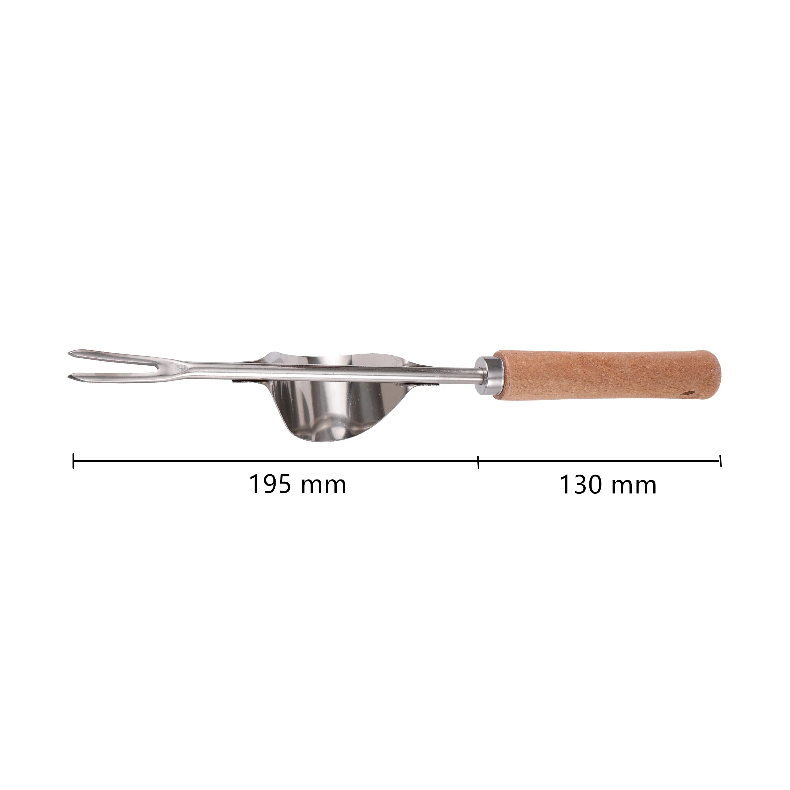 Wooden Handle Stainless Steel Manual Weeding Tool Garden Pulling Weed Digging Vegetable Loosening Soil Transplant Seedlings Tool