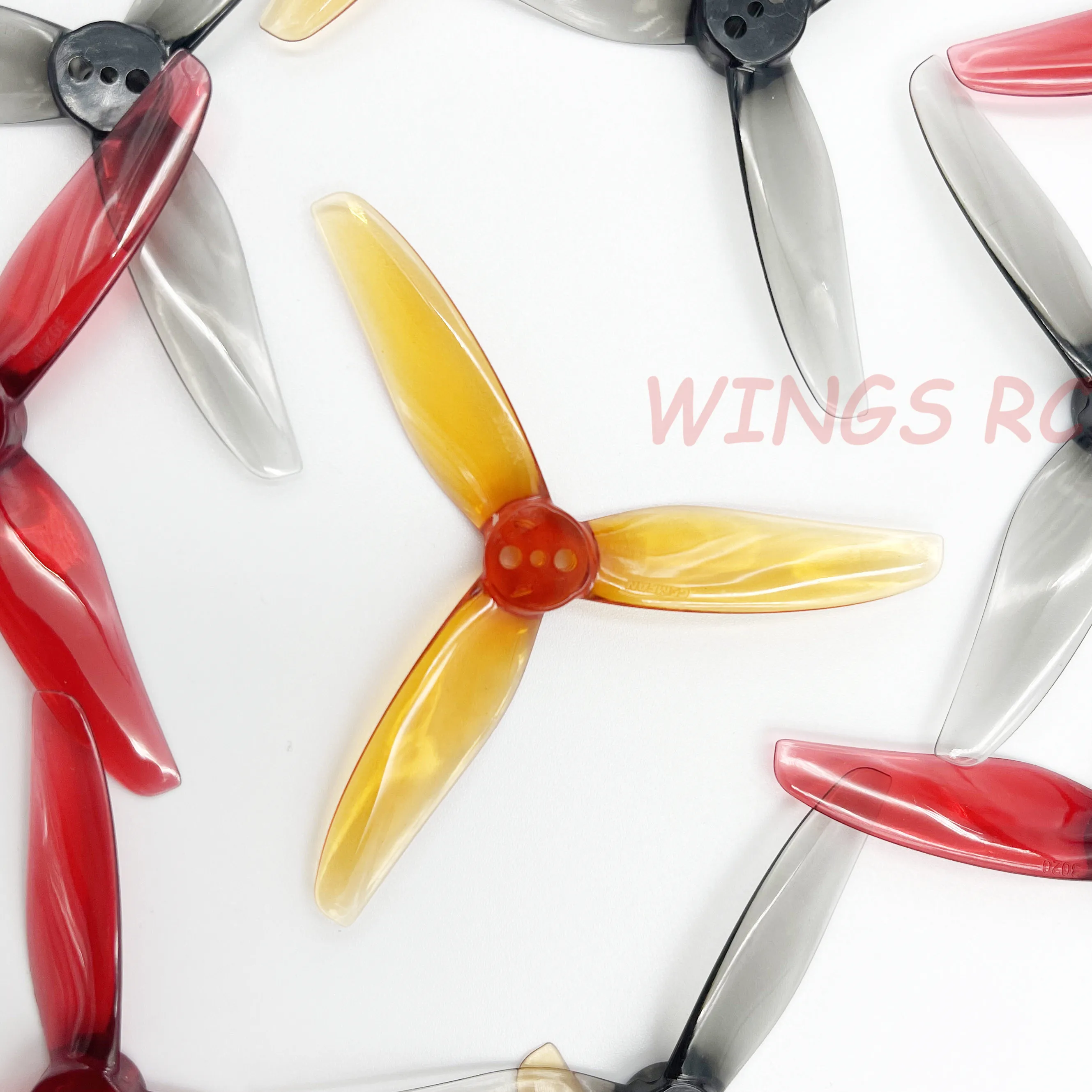 24pcs/12Pairs Gemfan Hurricane 3020 3-Blade PC Propeller 1.5mm for FPV Racing Freestyle 3inch Toothpick Cinewhoop Ducted Drones view 5
