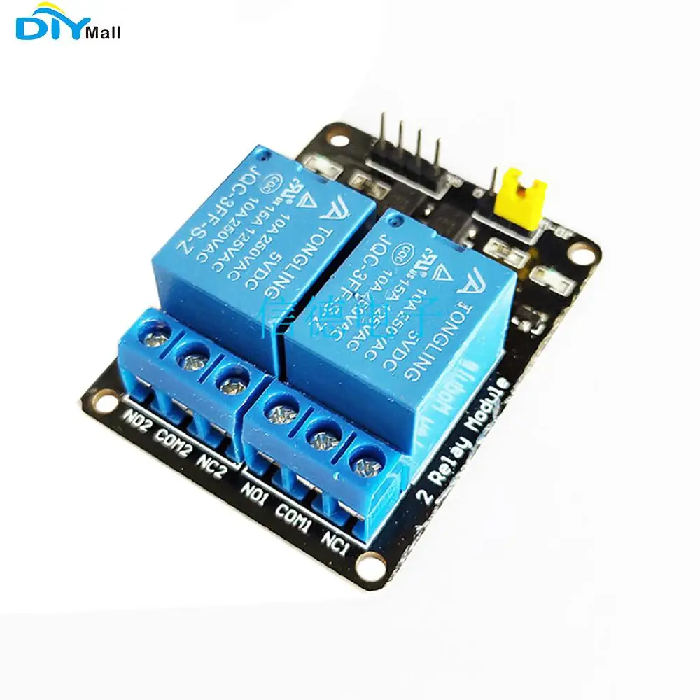 10pcs 5V 10A 2 Channel Relay Module with Optocoupler Relay Output 2 Way Relay Module for Arduino