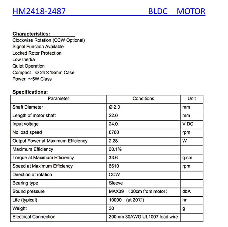DC ブラシレスモーター 12V 24V マイクロ 2418 ホールドライブボード付き高速モーター 12V4100RPM 24V8300RPM DC 電動モーター DIY 用