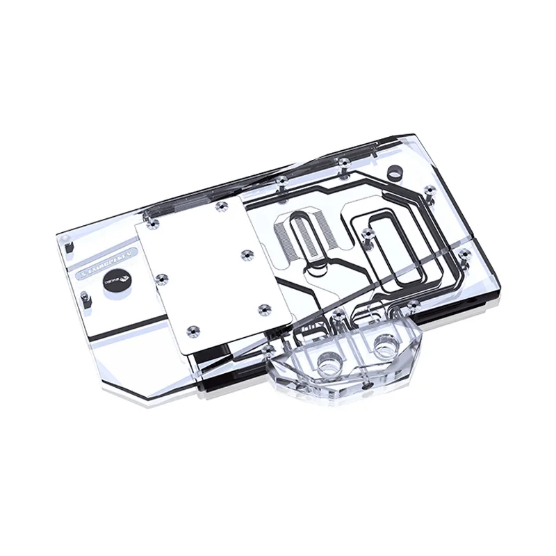 Bykski Computer-Wasserblock für Yeston Powercolor Radeon RX 6800XT Grafikkarten-Kühler, inklusive Rückplatte, A-PC6800XT-X