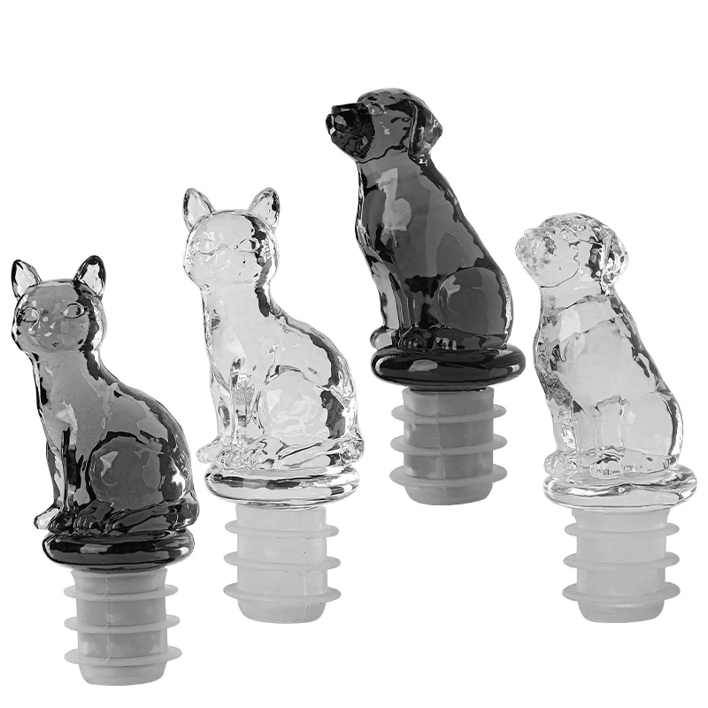 Aixiangru-Wine Stoppers for Bottles,Animal Wine Stopper, Champagne Stopper, Silicon Crystal Bar Accessories view 5