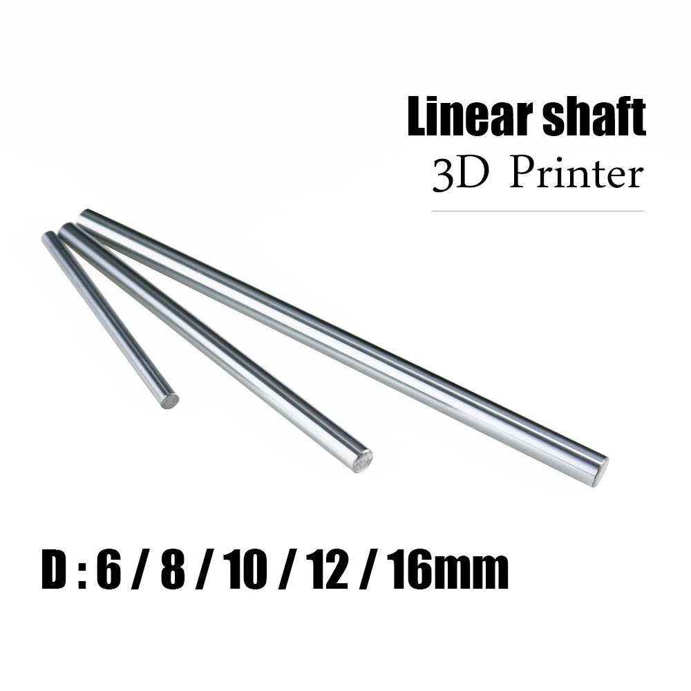 Optical Axis 300 320 350 380 400 450 500 MM Smooth Rods 8mm Linear Shaft Rail 3D Printers Parts Chrome Plated Guide Slide