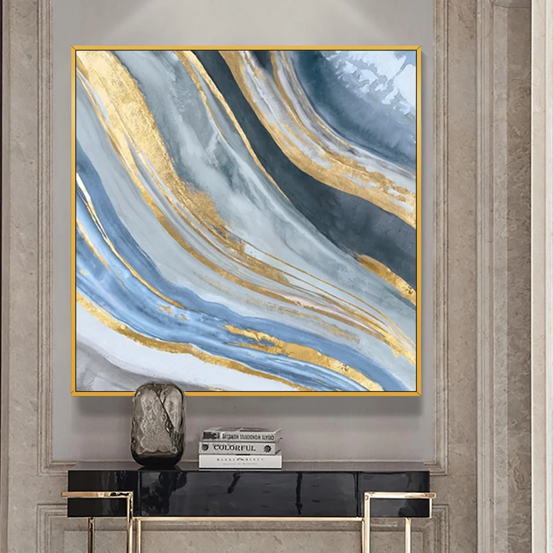 

EECAMAIL 5D DIY Diamond Painting No Frame Luxury Gold Foil Living Room Decoration Nordic Modern Diamond Embroidery Painting