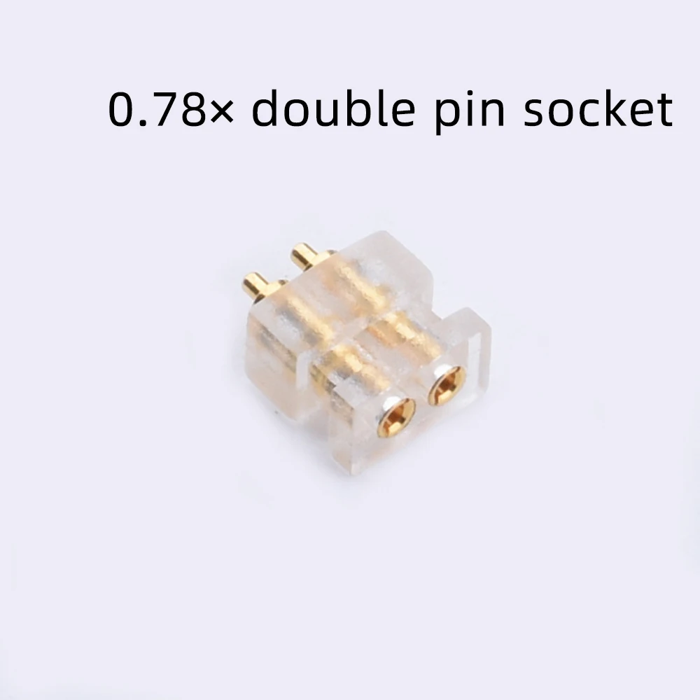 FDBRO 20 stücke 0,78mm Doppel Nadel Buchse Ue TF10 QDC Buchse Weiblichen Diy Kundenspezifische High-end-Kopfhörer Kabel zubehör Pin Stecker