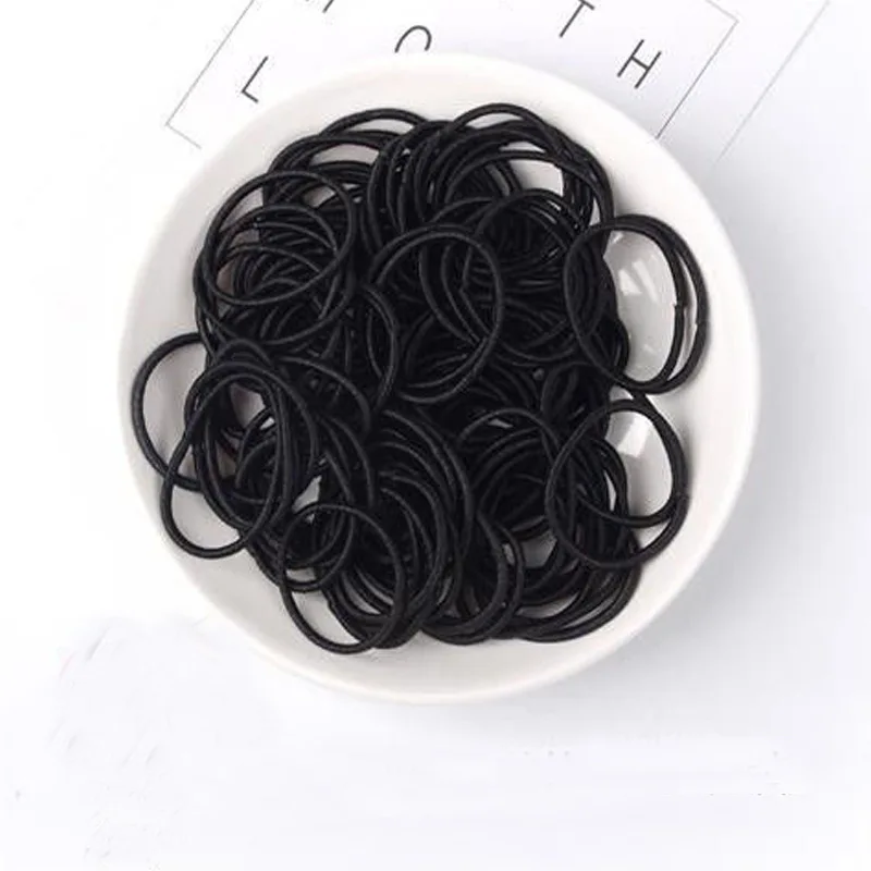 100pcs/Pack Hair Accessories Girls Rubber Bands Scrunchy Elastic Hair Bands Kids Baby Headband Decorations Ties Gum for Hair