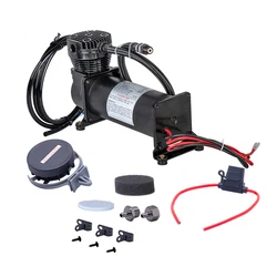 Universal 200PS1 1/4NPT Heavy Duty Air Train Horn/Air Ride Suspension Compressor Pump with accessory