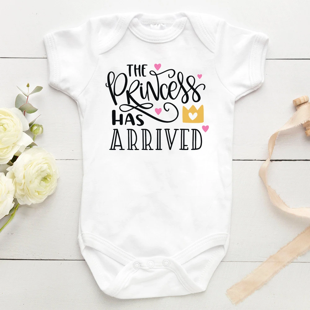 The Princess Has Arrived baby Bodysuit One Piece tops Baby Girl Coming Home jumpsuit baby print outfit