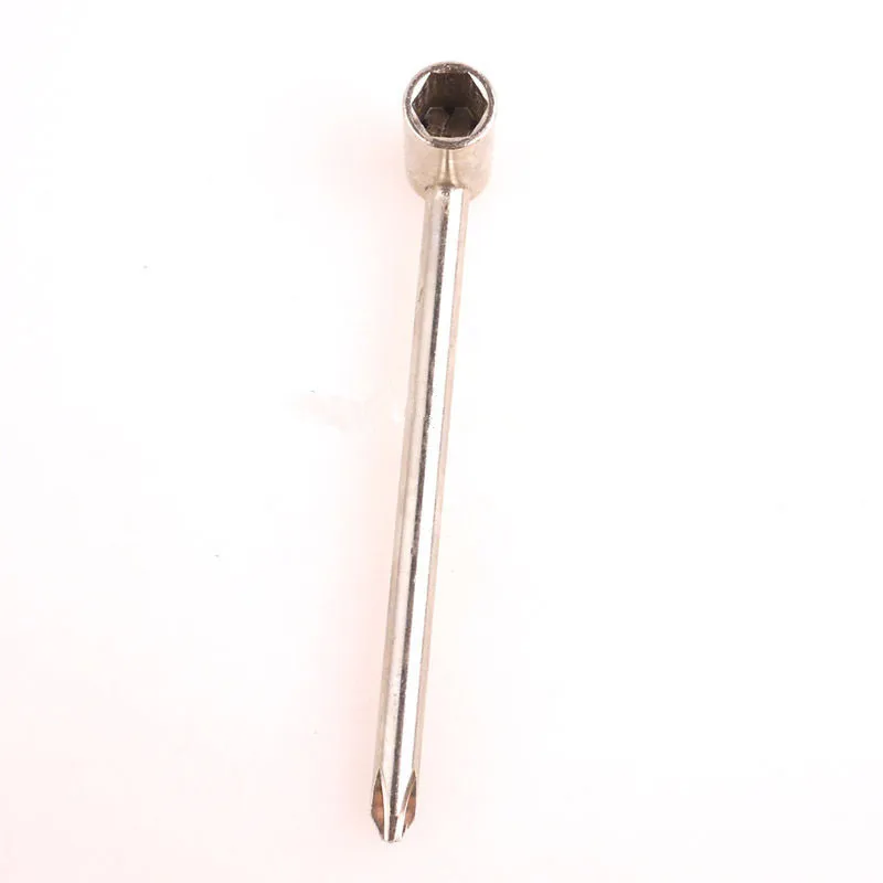 6.8mm Truss Rod Wrench with Screwdriver Neck Wrench Silver Metal Tool Adjustable For PRS Electric Guitar