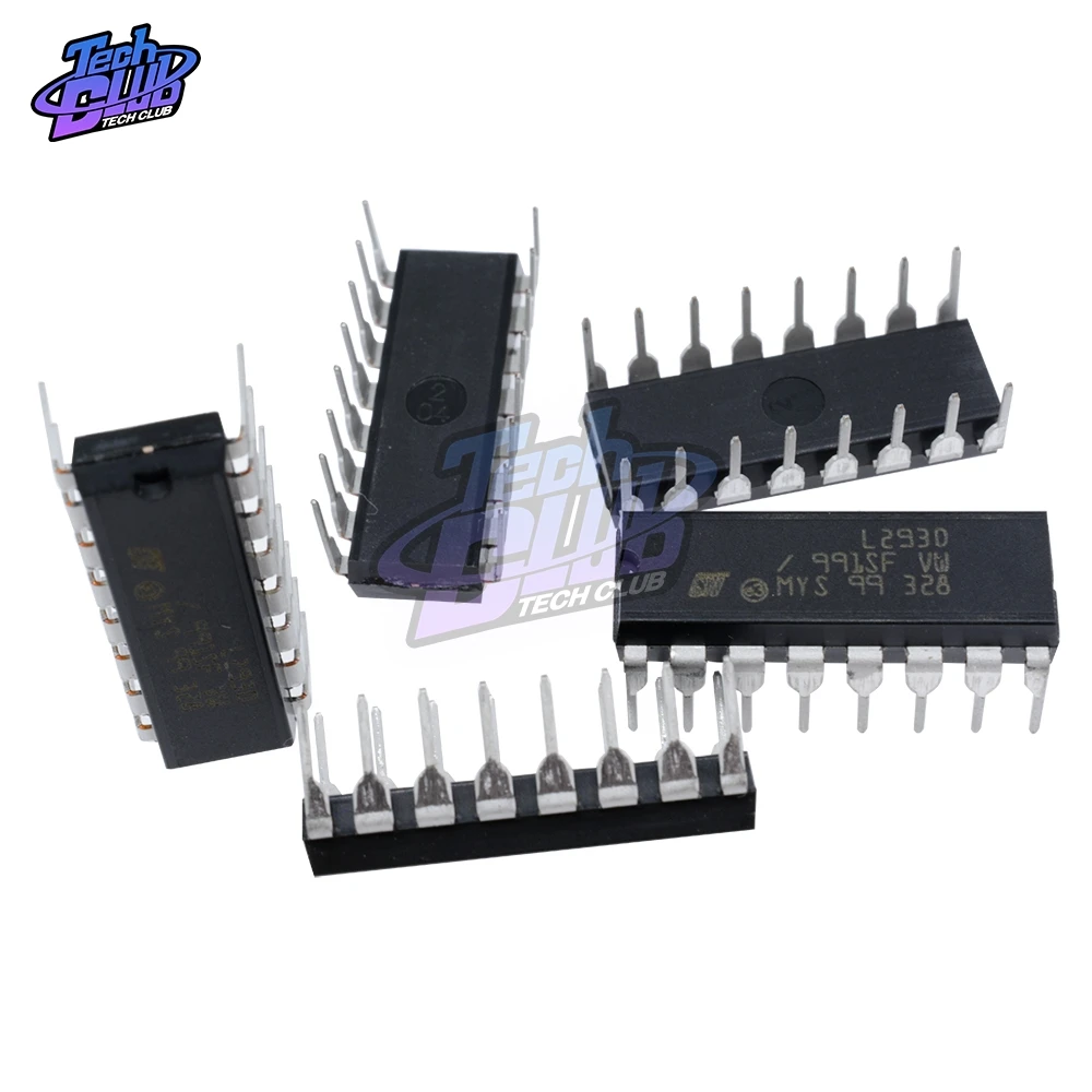 10PCs L293 L293D DIP DIP16 DIP-16 IC Motor Driver Drive Chip PAR Push Pull 4 Four Channel Module IC Chips