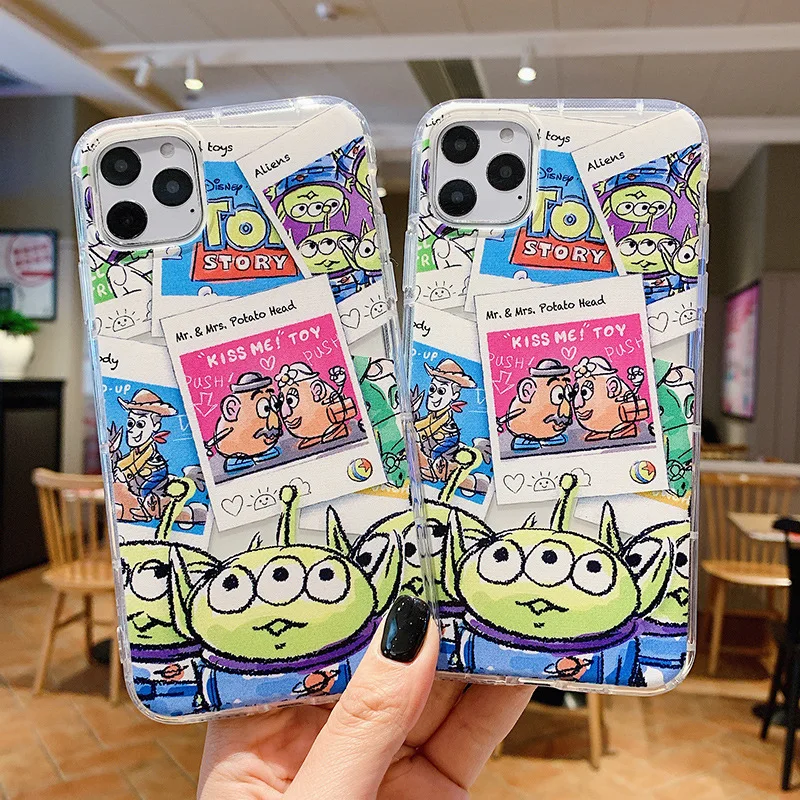 Funny Disney Phone Case for Apple IPhone 7 8 SE2 7Plus 8Plus XS Max 11 Pro 12 Pro TPU Phone Back Cover Cute Cartoon Shell Gifts