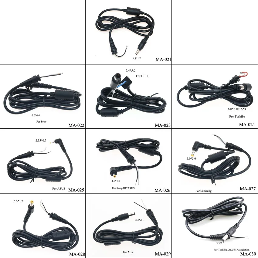 

DC Jack Tip Plug Connector Laptop Notebook Power Supply Cable Cord for Samsung HP Dell Sony Toshiba Asus Acer Lenovo