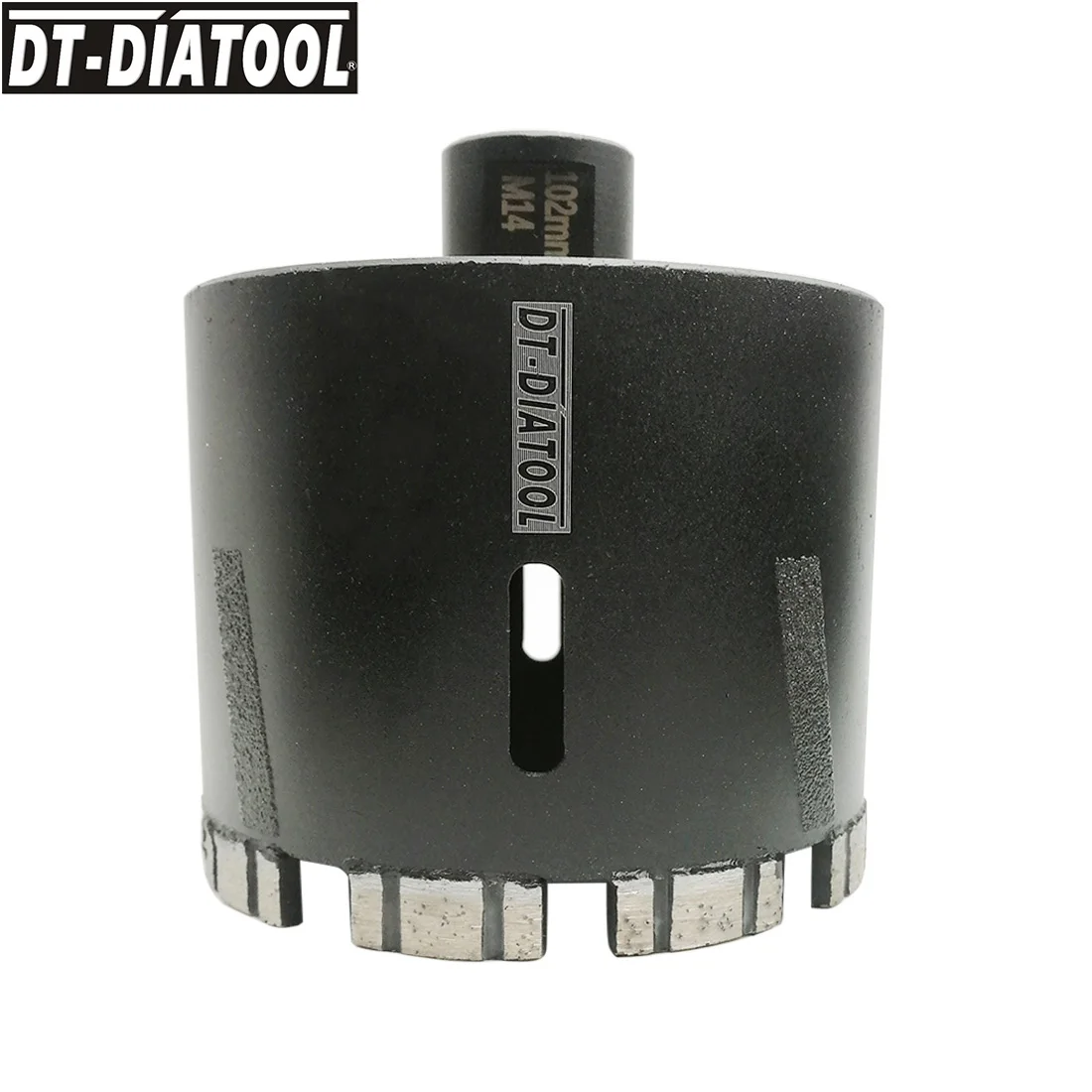 DT-DIATOOL 1pc Dia102mm M14 Thread Laser Welded Diamond Dry Drilling Core Bit For Granite Marble Nature Stone Drill Bit Hole Saw