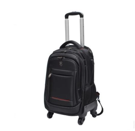 Travel trolley backpack bags on wheels carry on backpack hand luggage suitcase nylon travel wheeled backpack bag cabin luggage