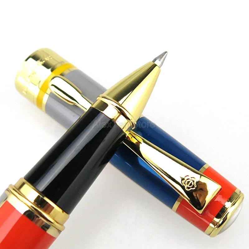 Hero 767 Creative Roller Ball Pen With Golden Trim Colored Great Writing Pen For Business Office & Home Gift Pens