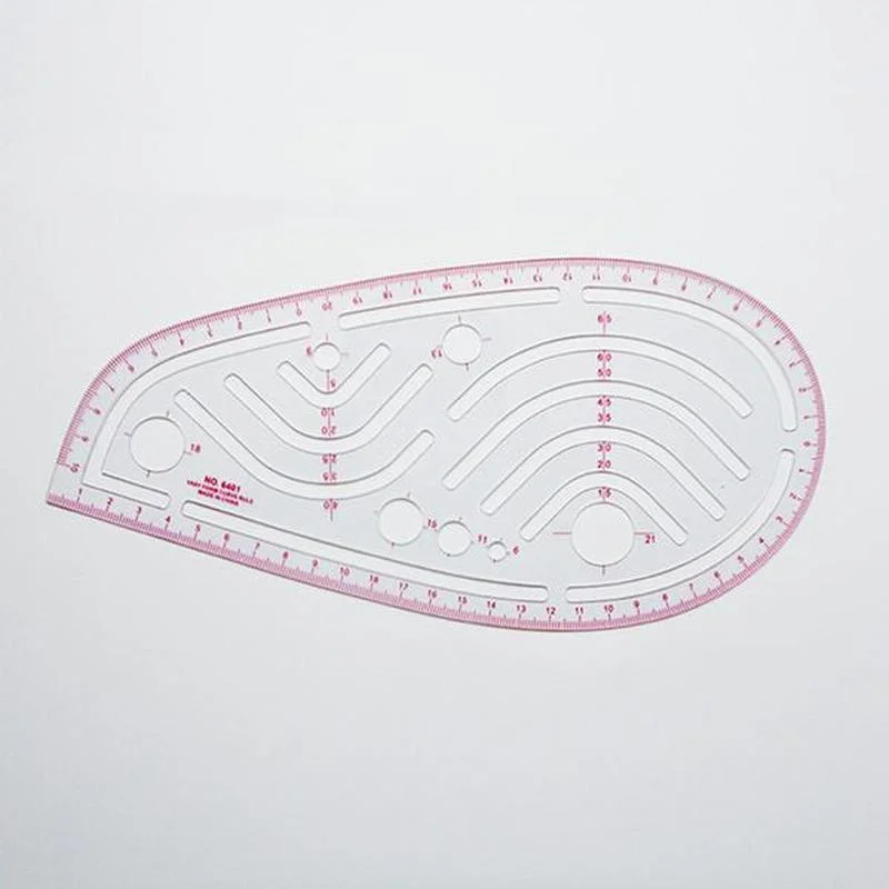 4 szt. Zestaw linijki do szycia miarka metryczna wzór krzywej klasyfikacja malowana ikona szablon pomiaru linijki