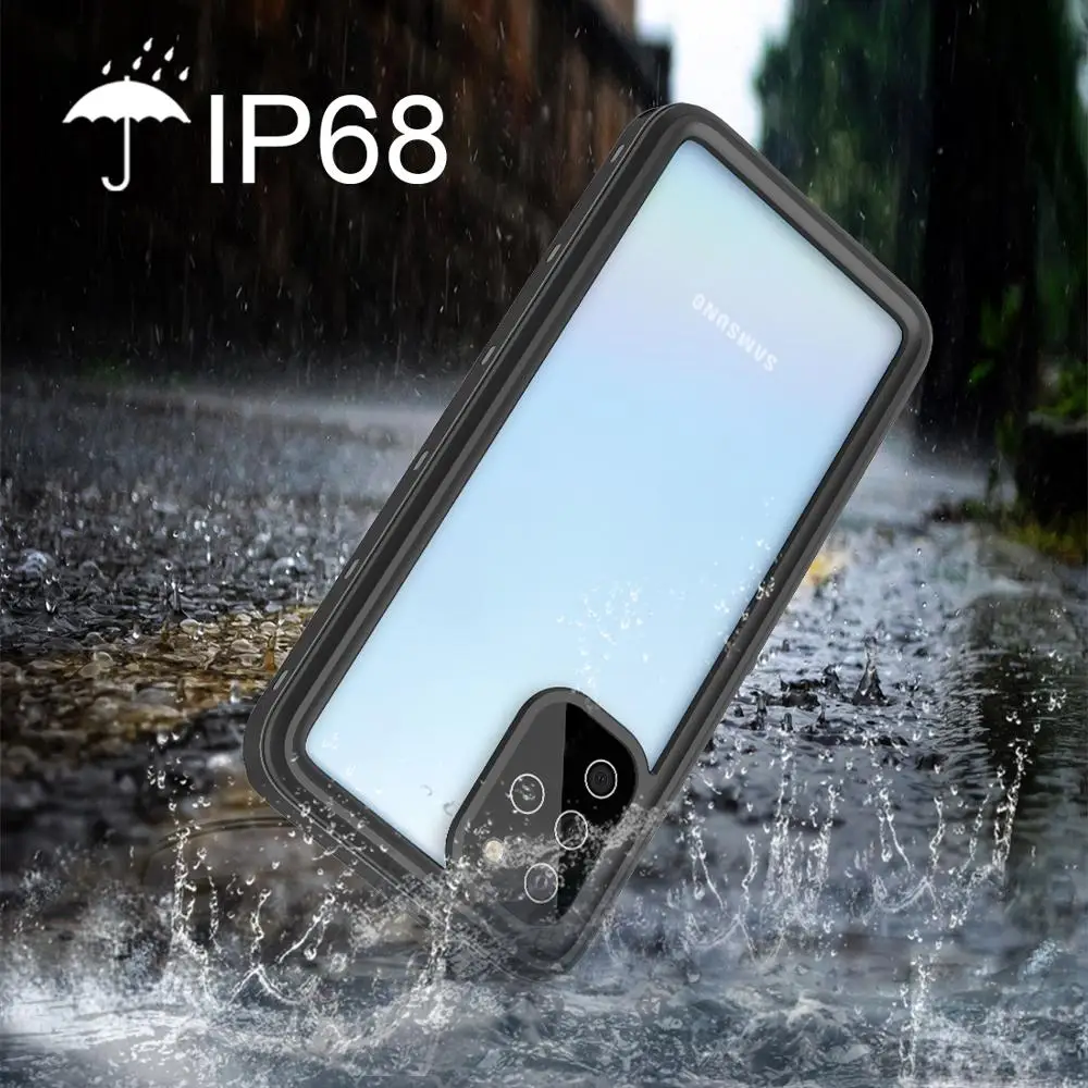 IP68 waterproof case for Samsung Note 10, 20 pro, 8, 9, 360 protection shell for Galaxy S20 ultra, S9, S10 plus