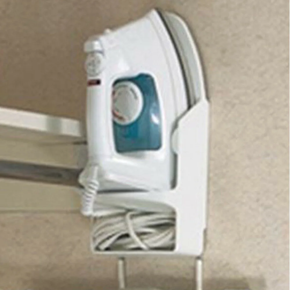 PBT Material Holder Wall Iron Holder Hotel Household Mounted Iron Shelf Ironing Board Storage Iron Shelf Hanger for Bathroom