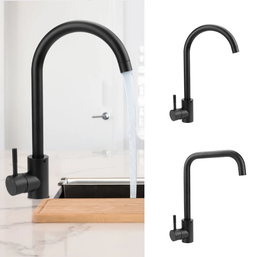 

Hot and Cold Deck Mounted Sinks Black Pull out Stainless Steel 360 Rotate Mixer Tap Kitchen Accessories Kitchen Faucet