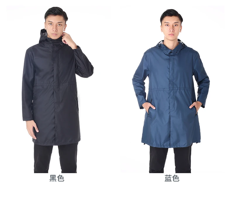 Fashion Men s And Girls Long Buttons Thin Hiking Raincoats Waterproof Clothes Windbreakers And Coats Playing With Water