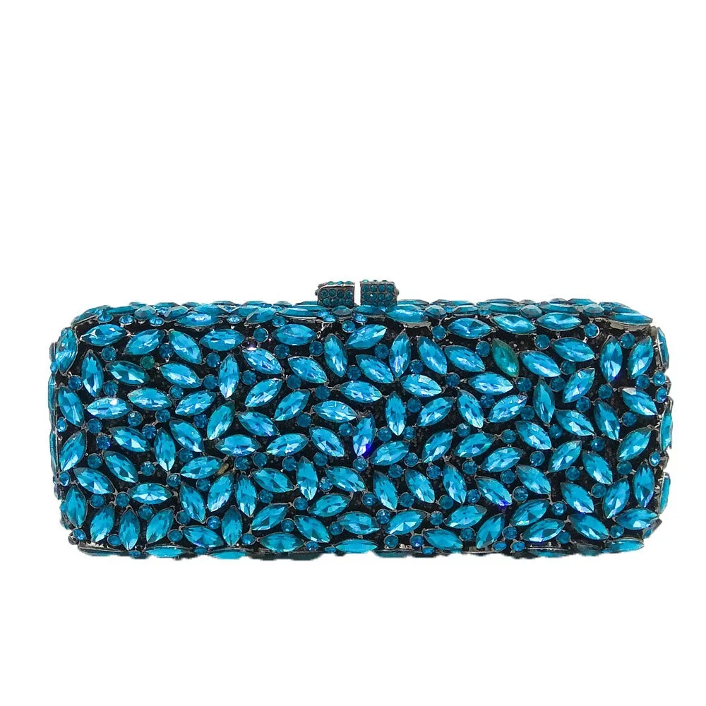 

20.5x8.5CM Evening Bag Metal Diamond Dinner Bag Gem Bag Rhinestones Clutch Bag Banquet Bag a6570