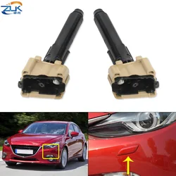 ZUK Front Headlight Washer Nozzle For Mazda 3 Axela 2013-2016 Headlamp Cleaning Spray Jet OEM:BHT4-51-82Y BHT4-51-82X