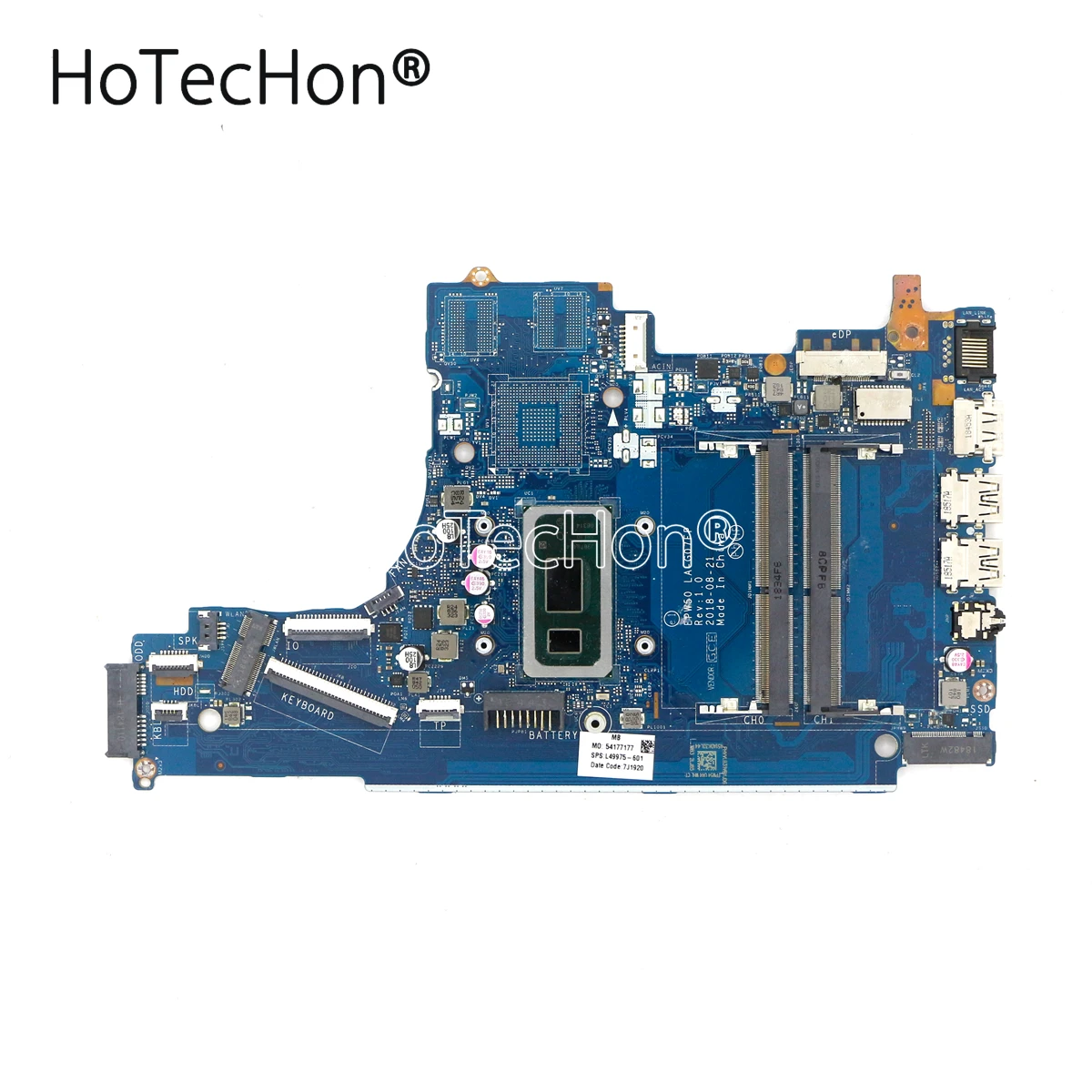 L49975-601 Laptop UMA Motherboard EPW50 LA-G07FP w/ i5-8265u for HP 250 G7 15.6