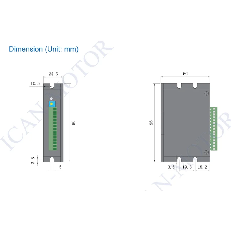 ICAN Brushless Motor Controller BLD-120A 12-30VDC 120W 20000RPM Brushless DC Motor Control Drive