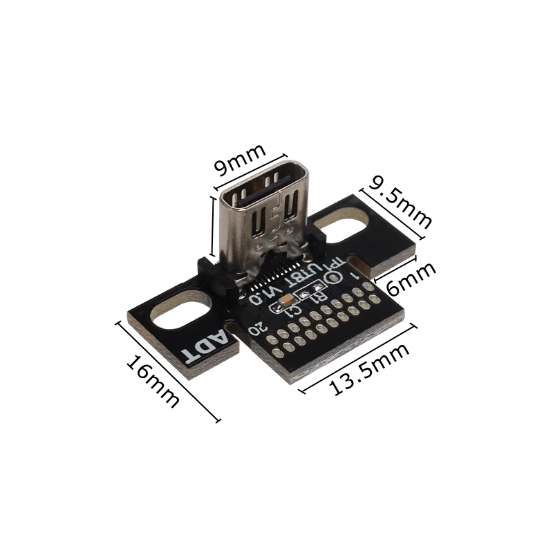 USB 3.1 نوع C موصل 20 دبابيس ذكر/أنثى المقبس وعاء محول إلى لحام سلك و كابل 20 دبابيس دعم لوحة دارات مطبوعة