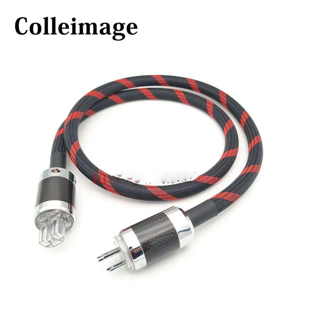 

Colleimage Hifi SA-OF8N Audio CD AC Power Cord US Power Cable Carbon Fiber Audio amplifier filter Power Cord