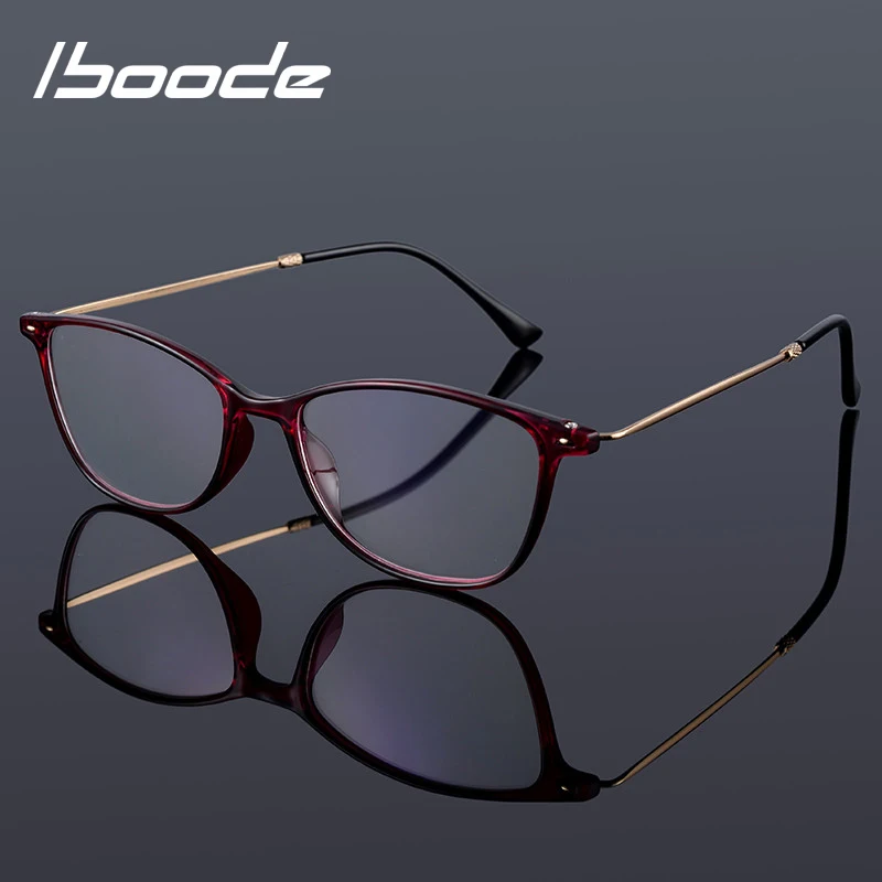 

iboode Blue Light Blocking Reading Presbyopia Glasses for Womens Men Anti Blue Ray Presbyopic Eyeglasses Female Male Ultra-light