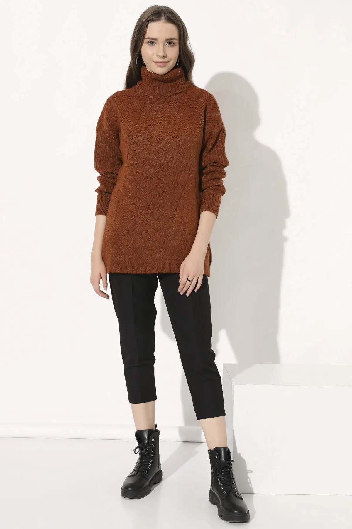 And Casual Wear Turtleneck Onesize Blend Oversize Sweaters