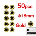 50 Piezas de Oro de 18 mm