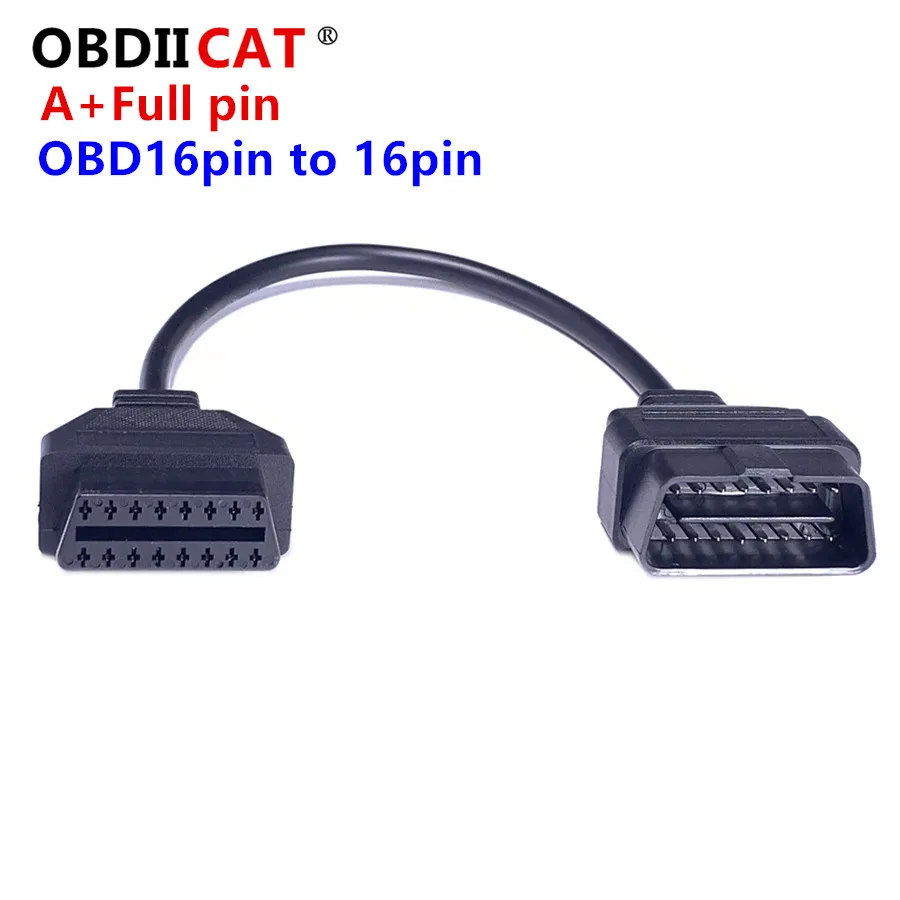 

16pin OBD2 Extension Cable 16 Pin OBDII OBD 2 EOBD Extend 16pin Female to Male Connector For Car Diagnostic Tool