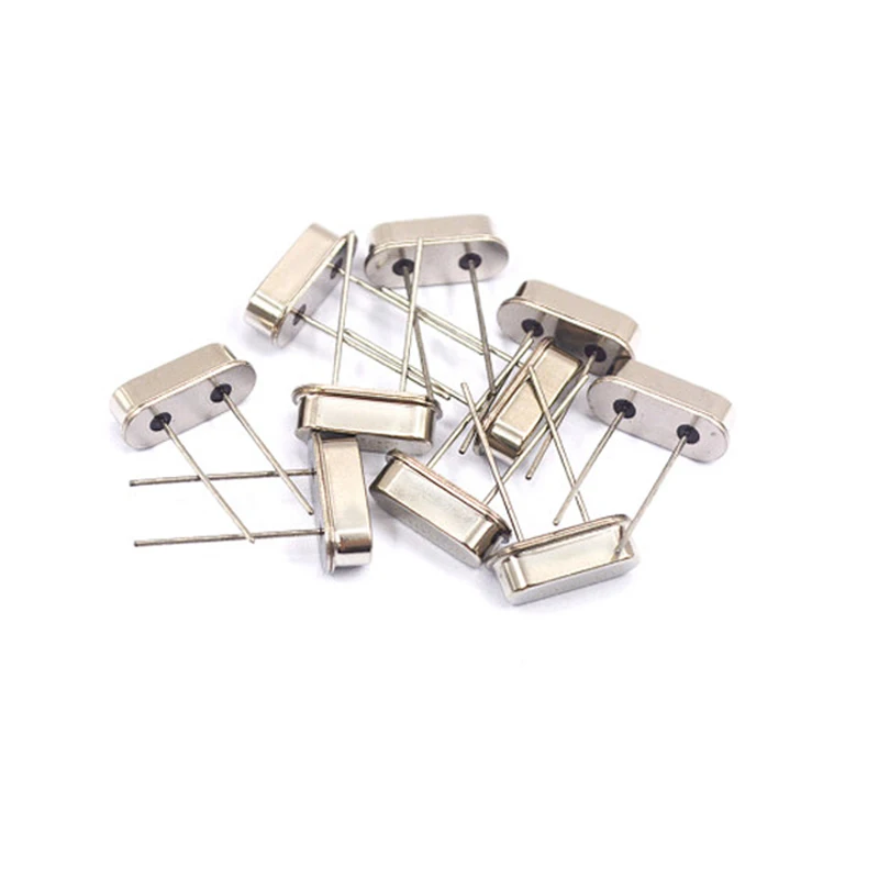 10PCS 4Mhz 6Mhz 8Mhz 12Mhz 16Mhz 20Mhz 24Mhz 25Mhz 26Mhz 32Mhz 40Mhz Quartz Crystal Resonator Passive Oscillator HC 49S