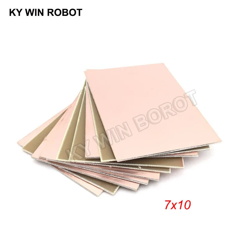 5 sztuk FR4 PCB jednostronna płyta pokryta miedzią DIY zestaw PCB płytka laminowana 7x10cm