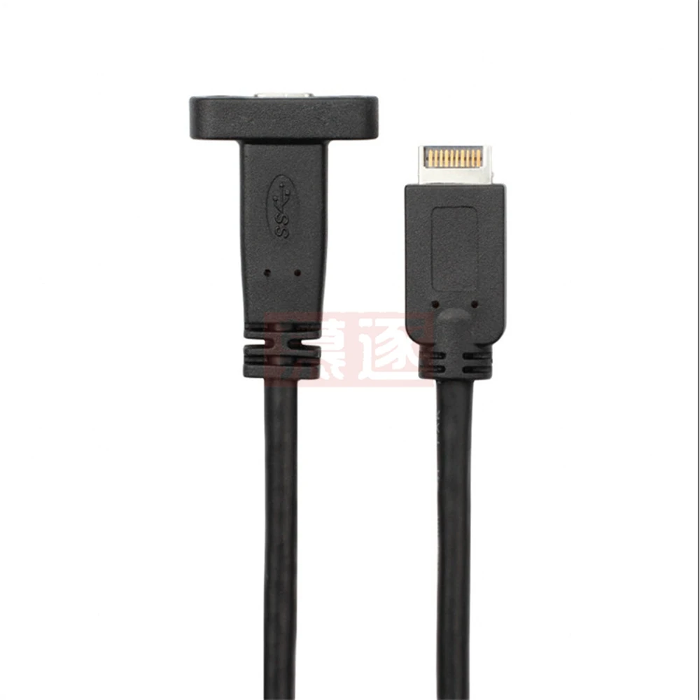 USB3.1 USB 3.1 전면 패널 헤더 유형-e 유형 E - USB-C 유형-C C 암 연장 케이블(패널 장착 나사 포함)
