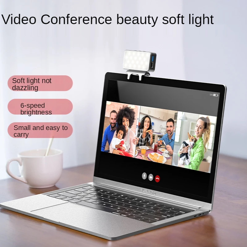 VIJIM CL08 Video Conference Filling Light Computer Network Class Portable Clip Filling Light Beauty Light Soft Light