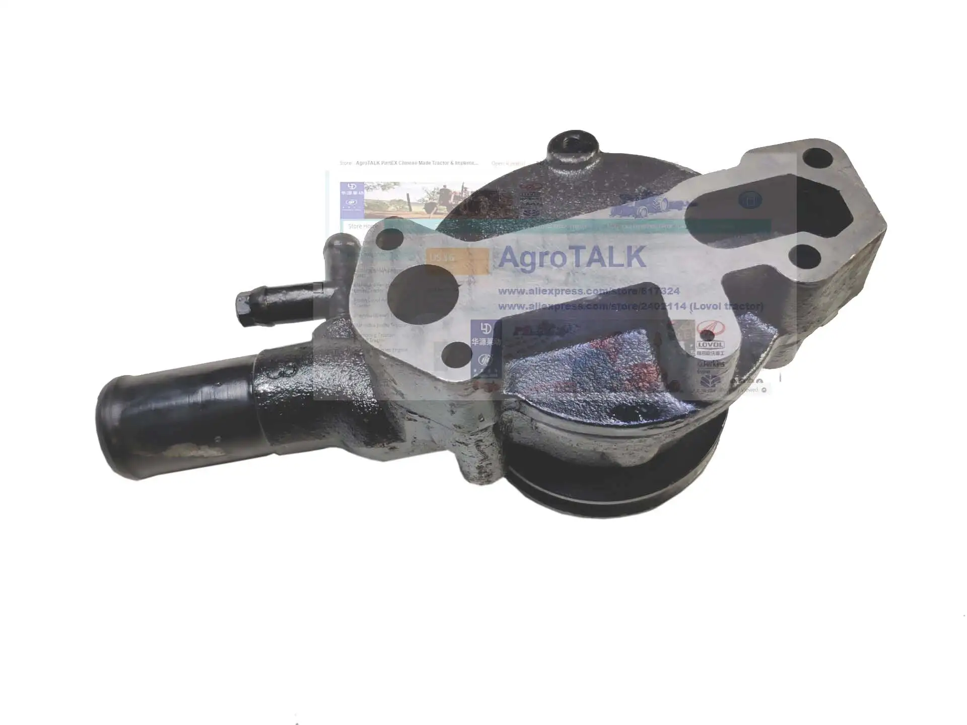 Water pump (with single groove impeller) for Yangdong YND485 engine use, part number: