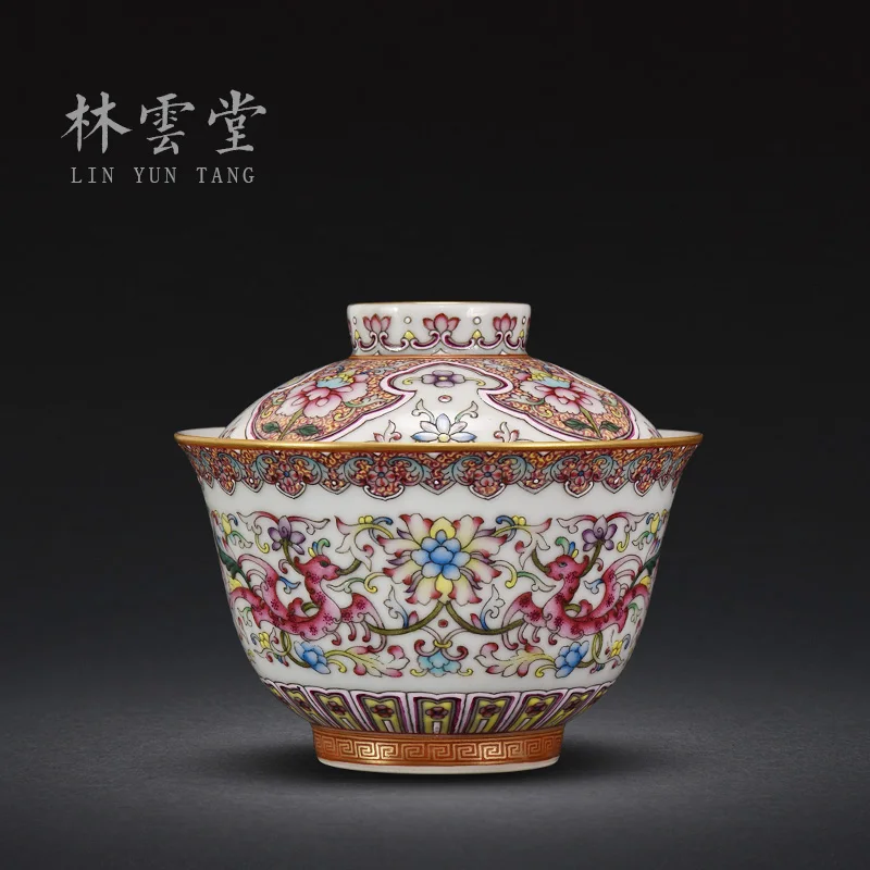 

Чайная чашка из фарфоровой глины кунг-фу с цветной эмалью от 2 до tureen jingdezhen