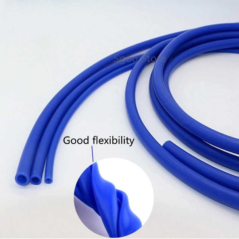 1M/5M/10M Blue ID 8/10/12/14/16/19/25 mm Silicone Tube Flexible Rubber Hose Soft Drink Pipe Water Connector