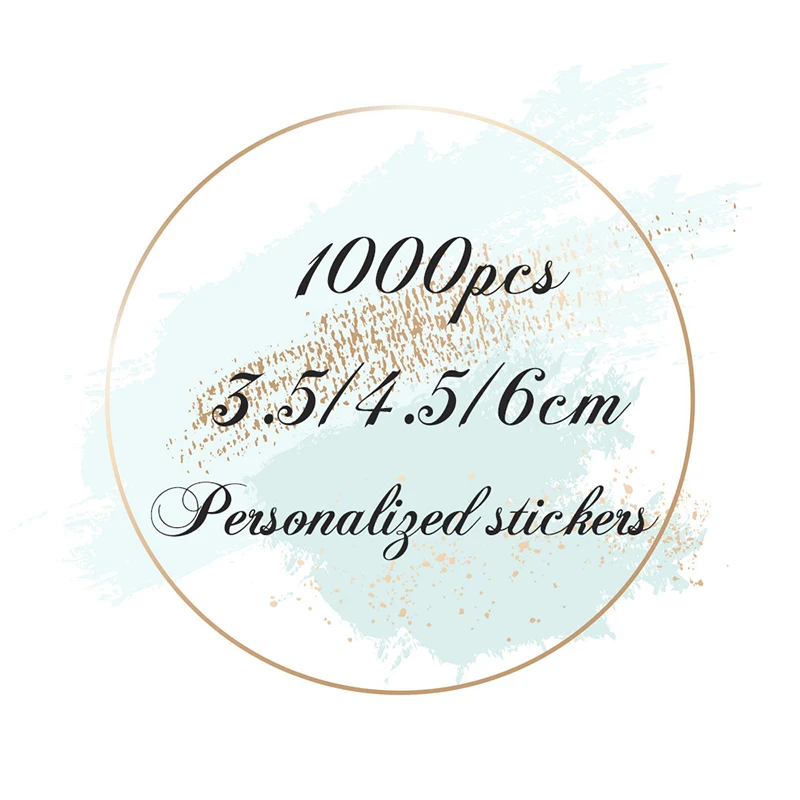 

1000pcs Custom Sticker and Customized Logos Wedding Birthdays Baptism Stickers Design Your Own Personalize Stickers