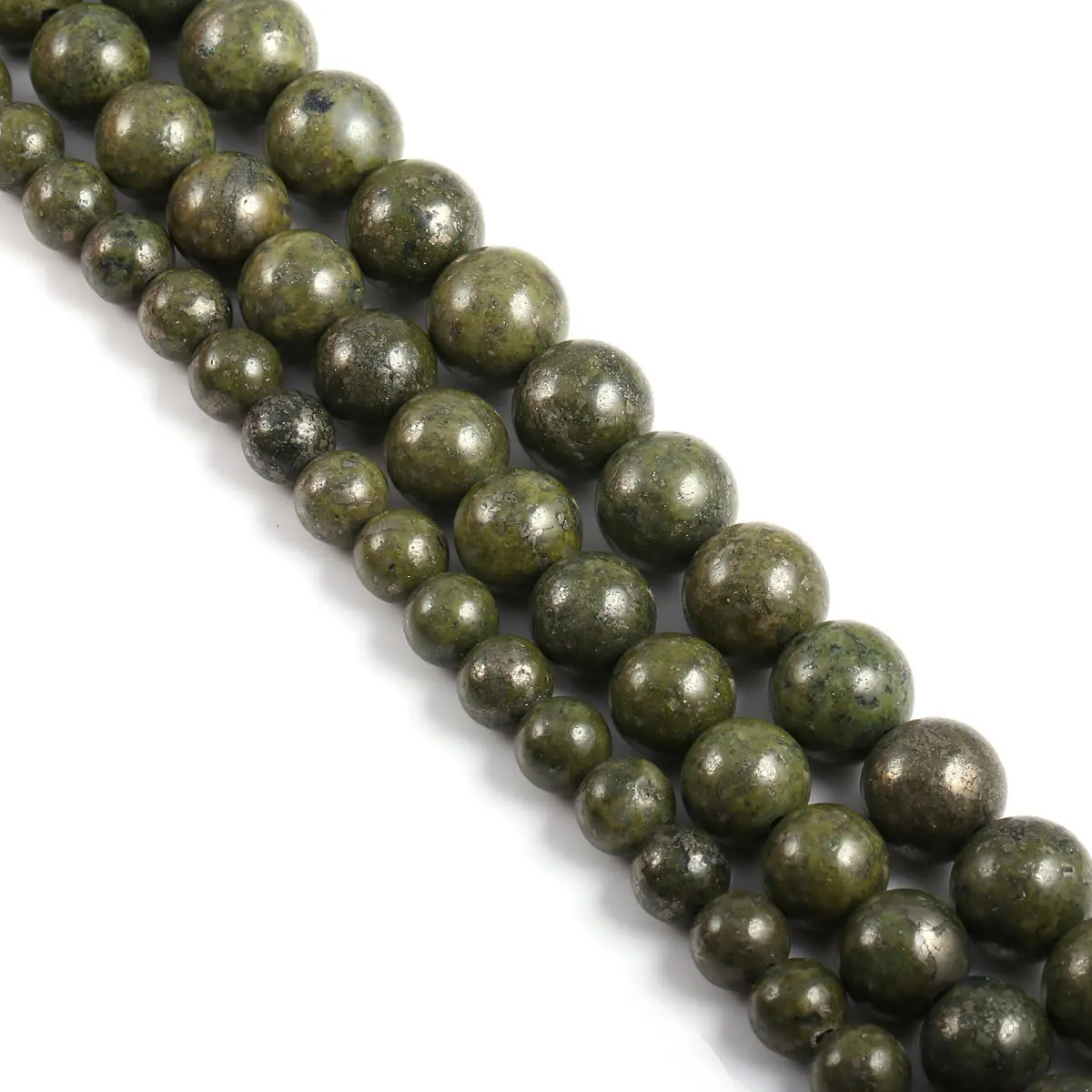 Perline di pietra naturale sudafrica giadee verde 4/6/8/10/12mm sfera rotonda branelli allentati per gioielli che fanno collana accessori fai da te